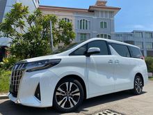 2018 Toyota Alphard 2.5 G Van Wagon Reg.2019 White On Beige Pilot Seat Heater Seat 4Cam Sunroof PBD TDP.275JT