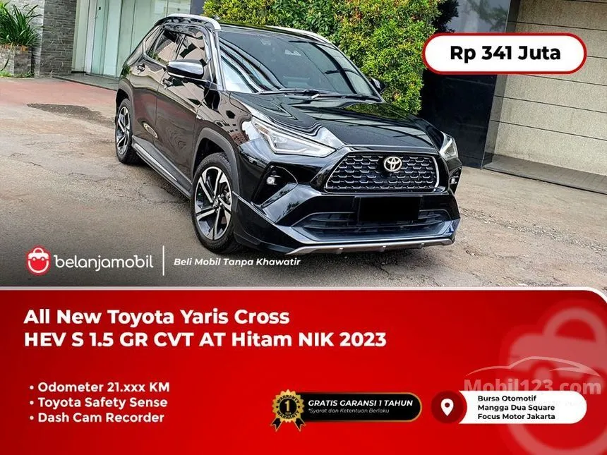 Jual Mobil Toyota Yaris Cross 2023 S HV with GR Parts Aero Pkg 1.5 di DKI Jakarta Automatic SUV Hitam Rp 341.000.000