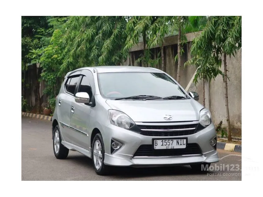 Jual Mobil Toyota Agya 2014 G 1.0 di Banten Manual Hatchback Silver Rp 80.000.000