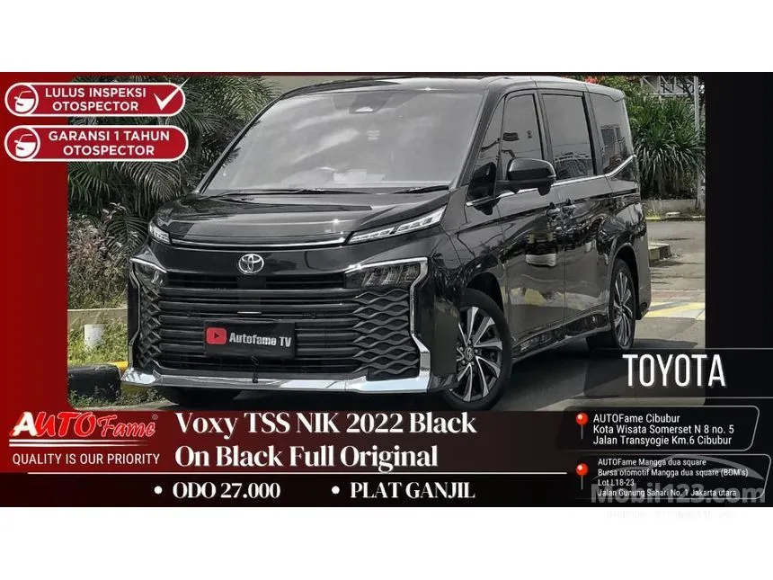 Jual Mobil Toyota Voxy 2022 2.0 di DKI Jakarta Automatic MPV Hitam Rp 465.000.000