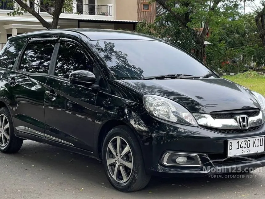 Jual Mobil Honda Mobilio 2016 E Prestige 1.5 di Banten Automatic MPV Hitam Rp 127.000.000