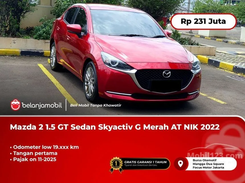 Jual Mobil Mazda 2 2022 1.5 di DKI Jakarta Automatic Sedan Merah Rp 231.000.000