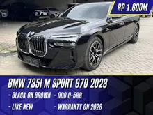 2023 BMW 735i 3.0 M Sport Sedan G70 Black on Brown Hitam 735 i MSport