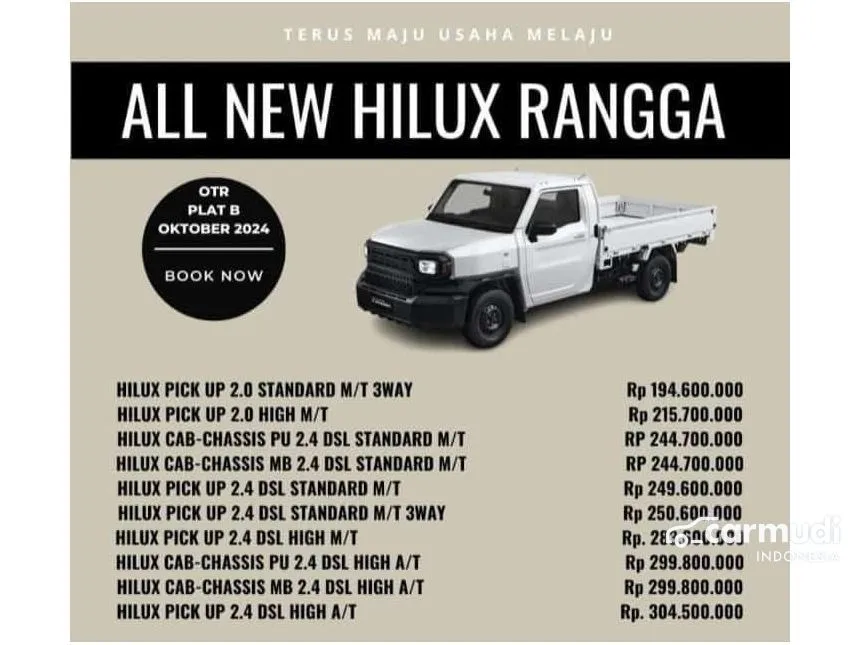 2024 Toyota Hilux Rangga Single Cab Pick-up