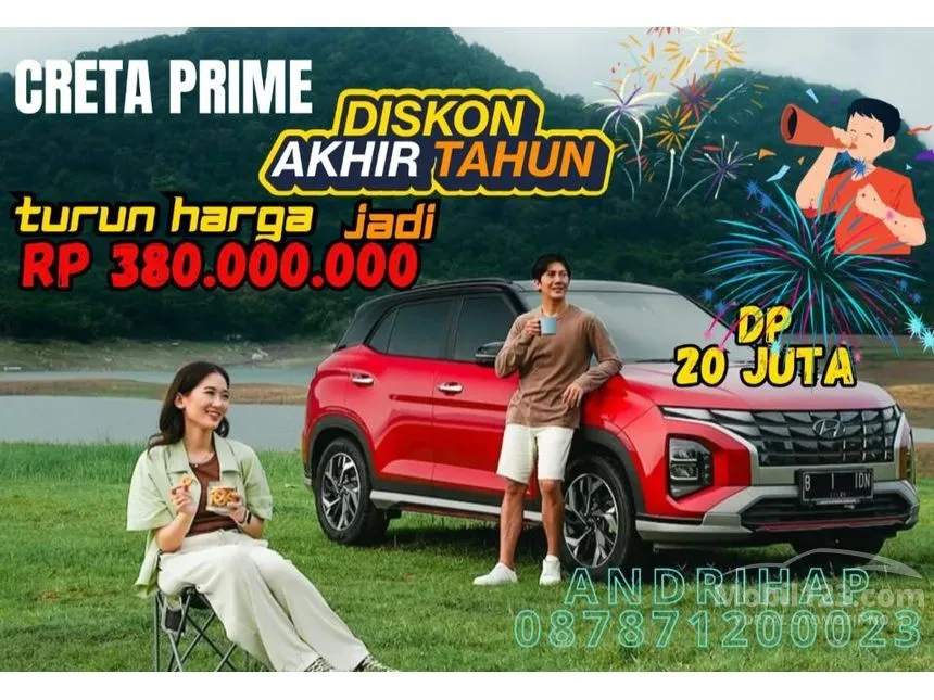 Jual Mobil Hyundai Creta 2024 Prime 1.5 di Banten Automatic SUV Merah Rp 380.000.000