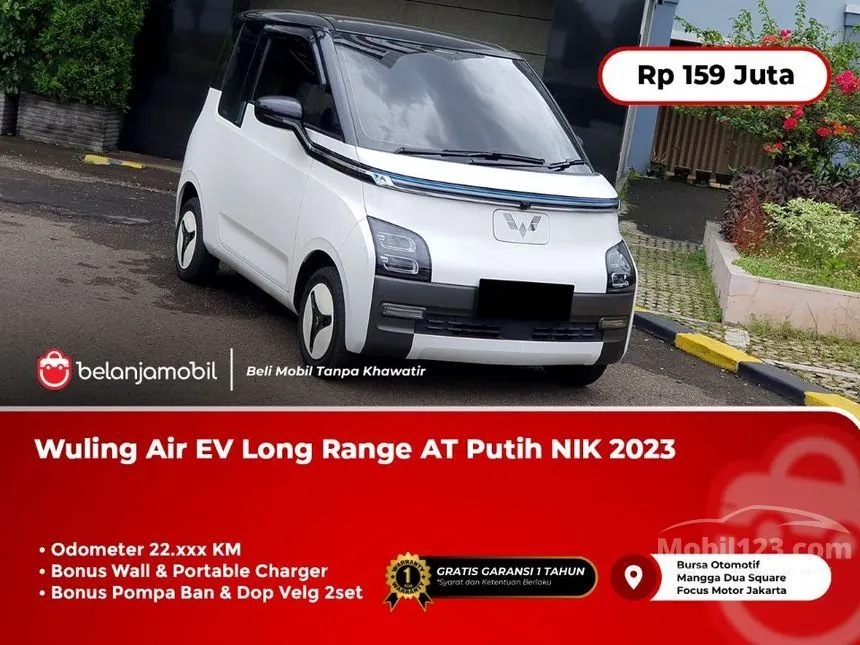 Jual Mobil Wuling Air EV 2023 Long Range + Charging Pile di DKI Jakarta Automatic Hatchback Putih Rp 159.000.000