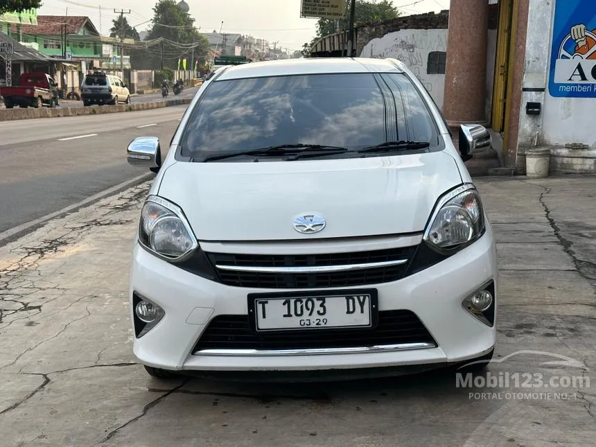 Jual Mobil Toyota Agya 2014 G 1.0 di Jawa Barat Automatic Hatchback Putih Rp 95.000.000