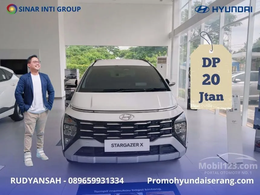 Jual Mobil Hyundai Stargazer X 2024 Prime 1.5 di Banten Automatic Wagon Putih Rp 275.000.000