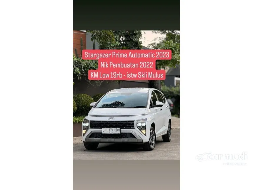 Jual Mobil Hyundai Stargazer 2023 Prime 1.5 di Jawa Barat Automatic Wagon Putih Rp 247.000.000