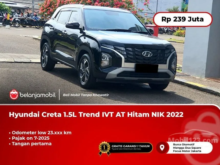 Jual Mobil Hyundai Creta 2022 Trend 1.5 di DKI Jakarta Automatic SUV Hitam Rp 239.000.000