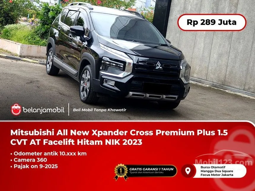 Jual Mobil Mitsubishi Xpander Cross 2023 Premium 1.5 di Jawa Barat Automatic MPV Hitam Rp 289.000.000