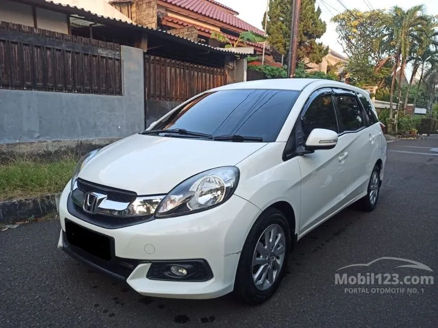Jual Mobil Honda Mobilio 2014 E 1.5 di Banten Automatic MPV Putih Rp 120.000.000