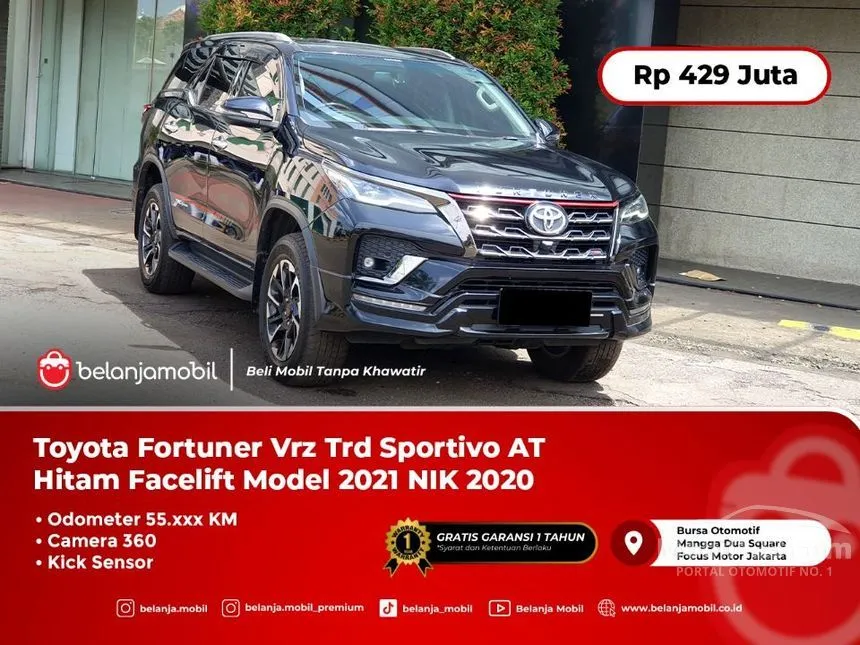 Jual Mobil Toyota Fortuner 2020 VRZ TRD 4X2 2.4 di DKI Jakarta Automatic SUV Hitam Rp 429.000.000