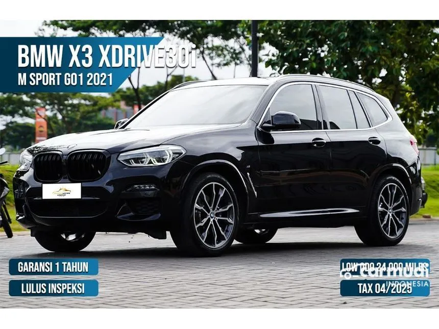 Jual Mobil BMW X3 2021 xDrive30i M Sport 2.0 di Banten Automatic SUV Hitam Rp 679.000.000