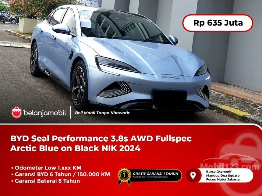 Jual Mobil BYD Seal 2024 Performance AWD di DKI Jakarta Automatic Sedan Biru Rp 635.000.000