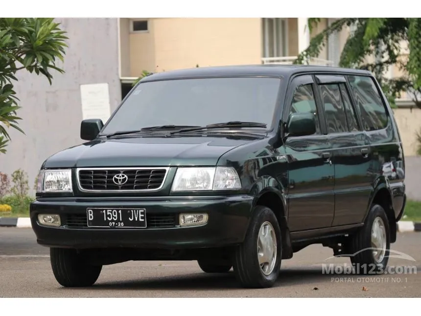 Jual Mobil Toyota Kijang 2002 LGX 1.8 di DKI Jakarta Manual MPV Hijau Rp 75.000.000