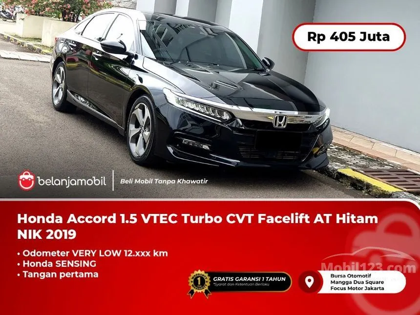 Jual Mobil Honda Accord 2019 1.5 di DKI Jakarta Automatic Sedan Hitam Rp 405.000.000