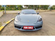 BEST DEAL - Porsche Boxster 718 AT 2016 Two Tone Graphite Blue on Black Red ATPM Full Option - Low KM 10ribuan - Well Maintained