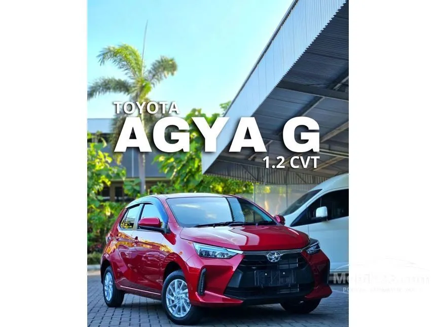 Jual Mobil Toyota Agya 2024 G 1.2 di Banten Automatic Hatchback Marun Rp 180.000.000