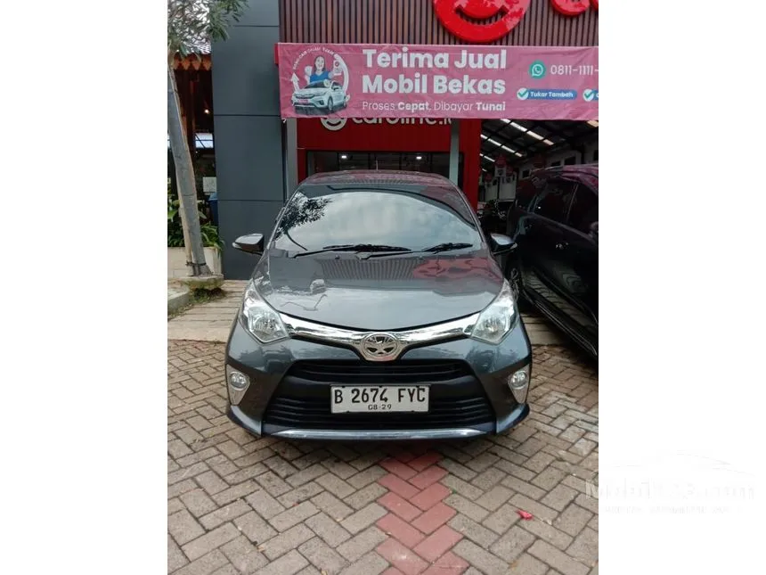 Jual Mobil Toyota Calya 2018 G 1.2 di Jawa Barat Manual MPV Abu