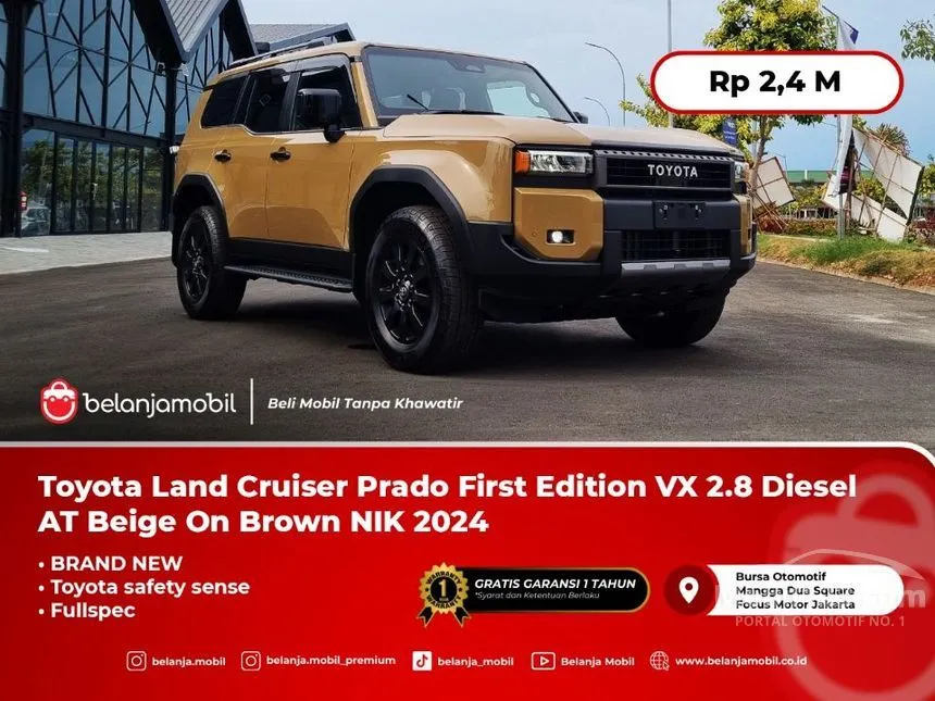 Jual Mobil Toyota Land Cruiser Prado 2024 VX 2.8 di DKI Jakarta Automatic SUV Coklat Rp 2.400.000.000