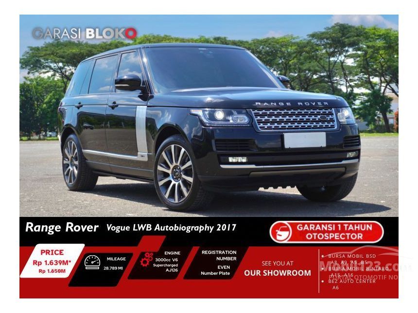 Jual Mobil Land Rover Range Rover 2017 Autobiography LWB 3.0 di DKI ...