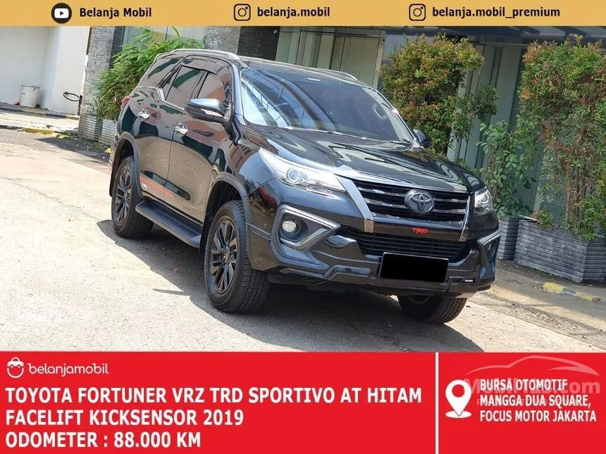 Jual Mobil Toyota Fortuner 2019 VRZ 4X4 2.4 di DKI Jakarta Automatic SUV Hitam Rp 386.000.000