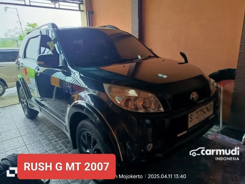 Jual Mobil Toyota Rush 2007 G 1.5 di Jawa Timur Manual SUV Hitam Rp 108.000.000