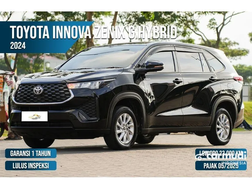 Jual Mobil Toyota Kijang Innova Zenix 2024 G HV (Non Premium Color) 2.0 di Banten Automatic MPV Hitam Rp 369.000.000