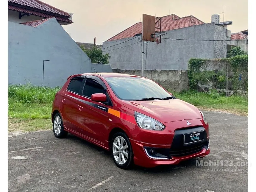 Jual Mobil Mitsubishi Mirage 2014 GLS 1.2 di DKI Jakarta Automatic Hatchback Merah Rp 109.000.000