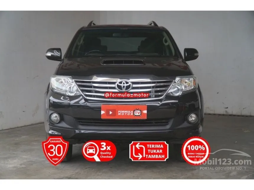Jual Mobil Toyota Fortuner 2013 G 2.5 di DKI Jakarta Manual SUV Hitam Rp 244.000.000