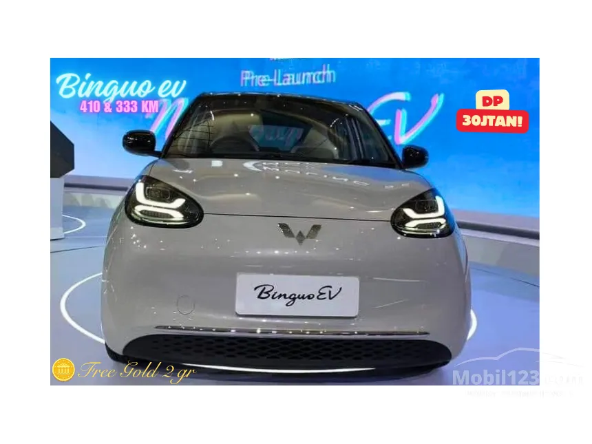 Jual Mobil Wuling Binguo EV 2024 333Km Long Range di Banten Automatic Hatchback Putih Rp 317.000.000