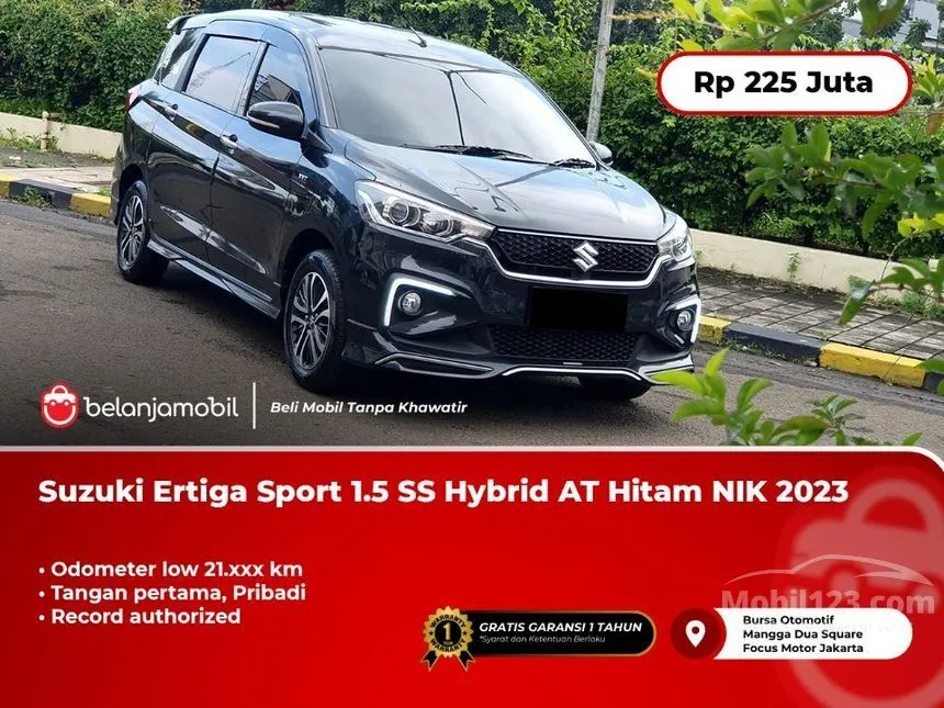 Jual Mobil Suzuki Ertiga 2023 Hybrid SS 1.5 di DKI Jakarta Automatic MPV Hitam Rp 225.000.000