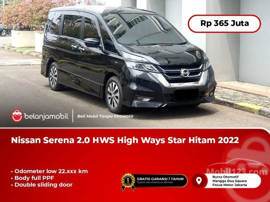 Jual Mobil Nissan Serena 2022 Highway star (1 Tone) 2.0 di Banten Automatic MPV Hitam Rp 365.000.000