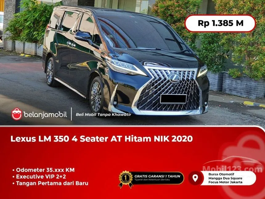 Jual Mobil Lexus LM 350 2020 4 Seater 3.5 di DKI Jakarta Automatic MPV Hitam Rp 1.385.000.000