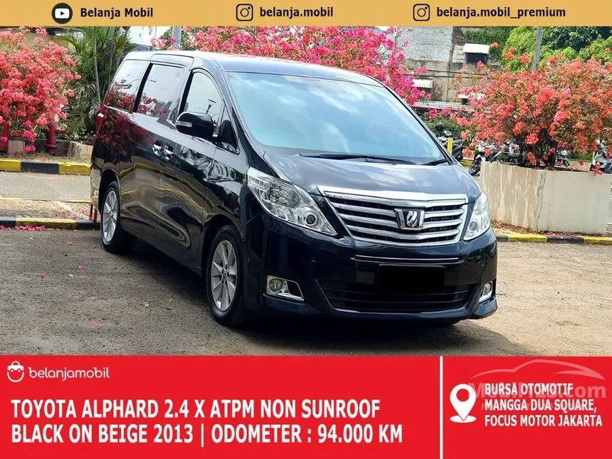 Jual Mobil Toyota Alphard 2013 X 2.4 di DKI Jakarta Automatic MPV Hitam Rp 215.000.000