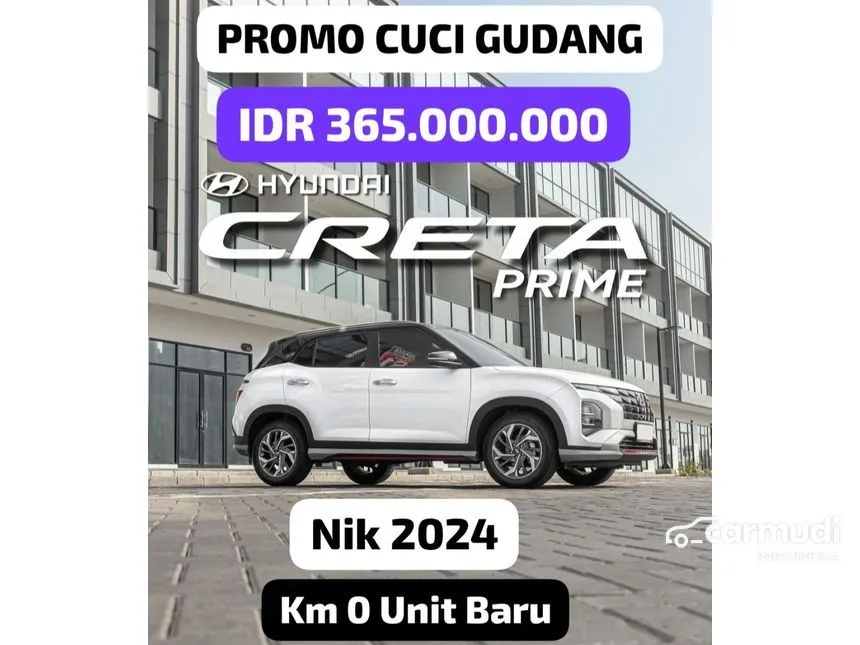 Jual Mobil Hyundai Creta 2024 Prime 1.5 di Jawa Barat Automatic Wagon Putih Rp 365.000.000