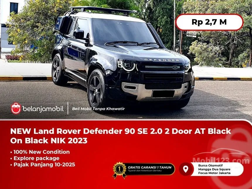 Jual Mobil Land Rover Defender 2023 90 P300 Explorer Package 2.0 di DKI Jakarta Automatic SUV Hitam Rp 2.700.000.000