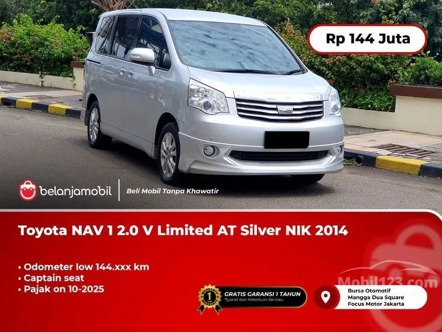 Jual Mobil Toyota NAV1 2014 V Limited Luxury 2.0 di DKI Jakarta Automatic MPV Silver Rp 144.000.000