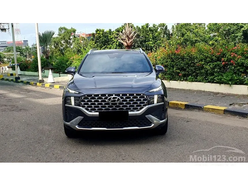 Jual Mobil Hyundai Santa Fe 2022 Signature 2.2 di DKI Jakarta Automatic SUV Biru Rp 488.000.000