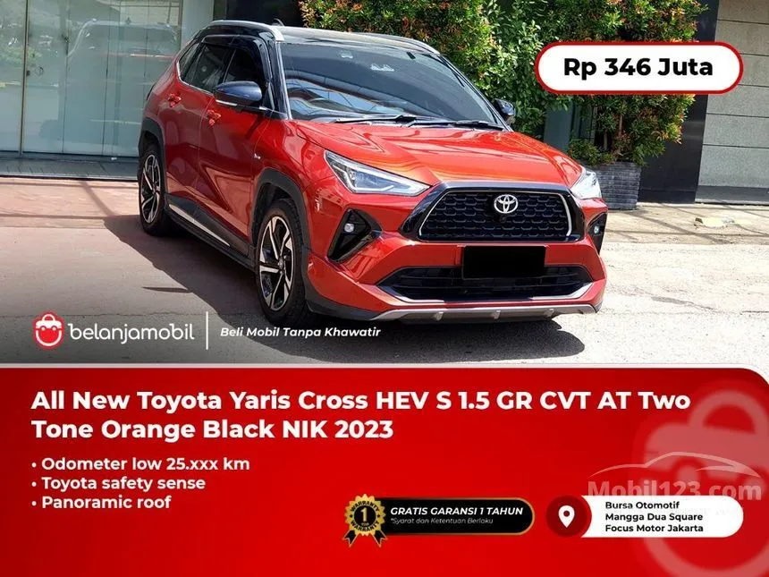 Jual Mobil Toyota Yaris Cross 2023 S with GR Parts Aero Pkg 1.5 di Jawa Barat Automatic SUV Orange Rp 346.000.000