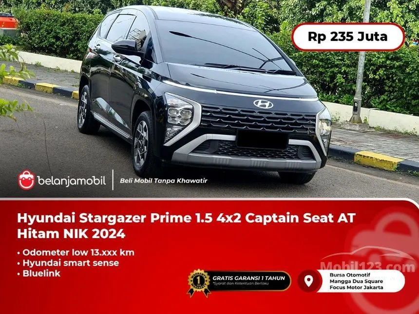 Jual Mobil Hyundai Stargazer 2024 Prime 1.5 di DKI Jakarta Automatic MPV Hitam Rp 235.000.000