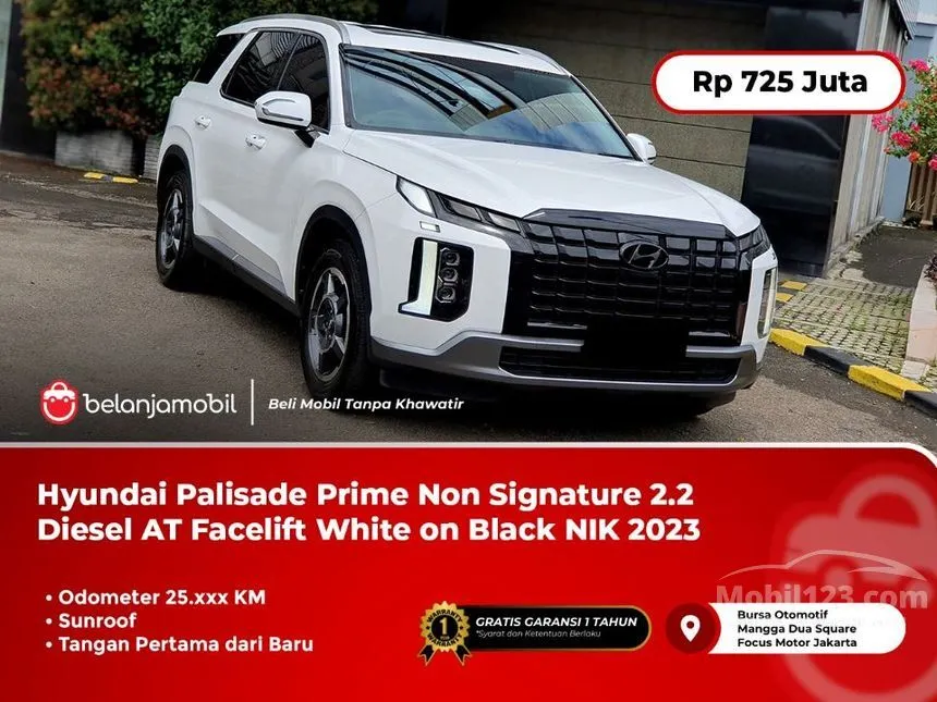 Jual Mobil Hyundai Palisade 2023 Prime 2.2 di DKI Jakarta Automatic Wagon Putih Rp 725.000.000