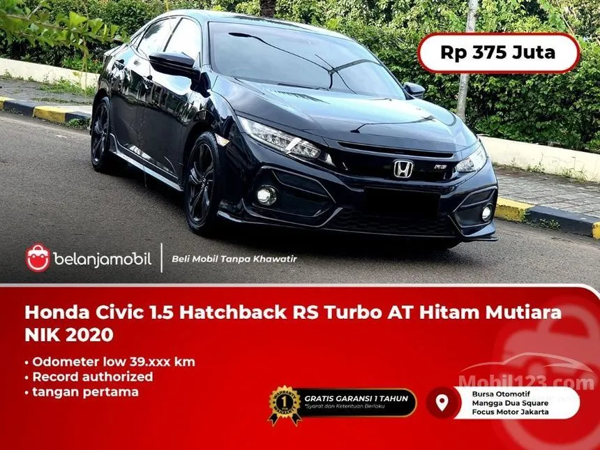 Jual Mobil Honda Civic 2020 RS 1.5 di DKI Jakarta Automatic Hatchback Hitam Rp 375.000.000