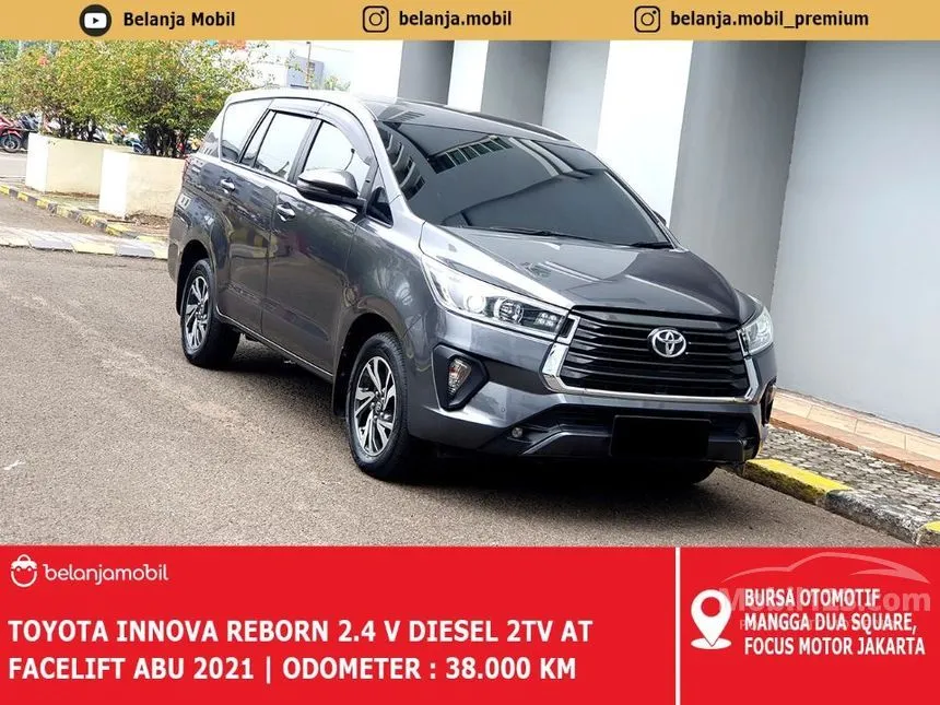 Jual Mobil Toyota Kijang Innova 2021 V 2.4 di Jawa Barat Automatic MPV Abu