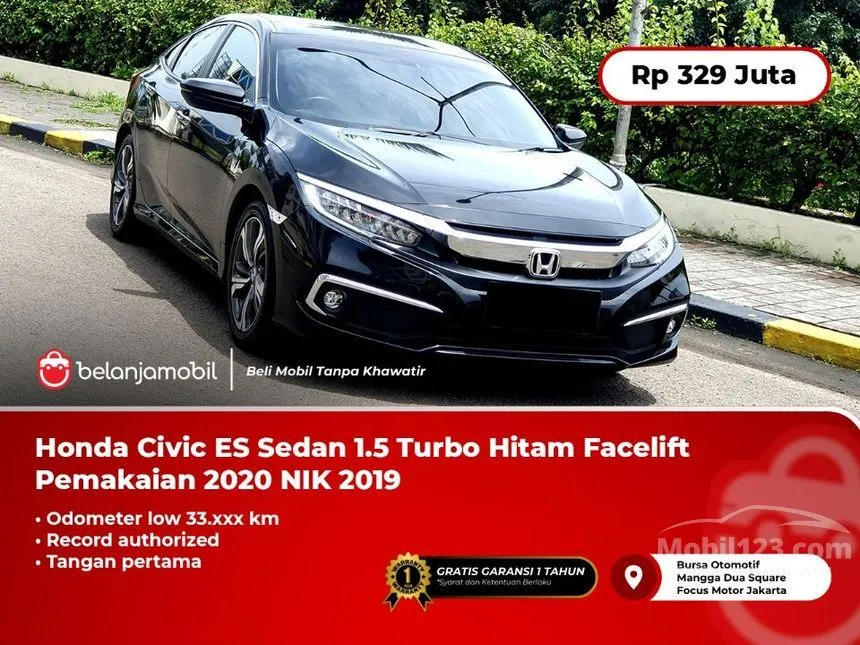 Jual Mobil Honda Civic 2019 VTEC Turbo 1.5 di DKI Jakarta Automatic Sedan Hitam Rp 329.000.000