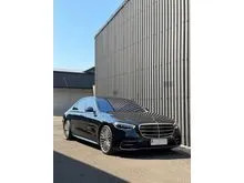 2021 Mercedes-Benz S500 L 3.0 AMG Sedan Obsidian Black on Sienna Brown (W223) Odo 5 Rb (TERMURAH)