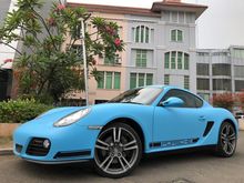 2011 Porsche Cayman 2.9 987 Coupe Nik2011 White Wrap Miami Blue On Red Km17rb Antik Full Option ATPM TDP.175JT