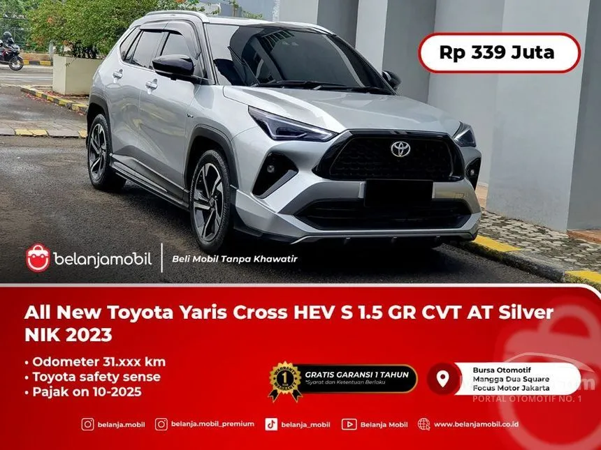Jual Mobil Toyota Yaris 2023 GR Sport 7 AB 1.5 di DKI Jakarta Automatic Hatchback Silver Rp 339.000.000