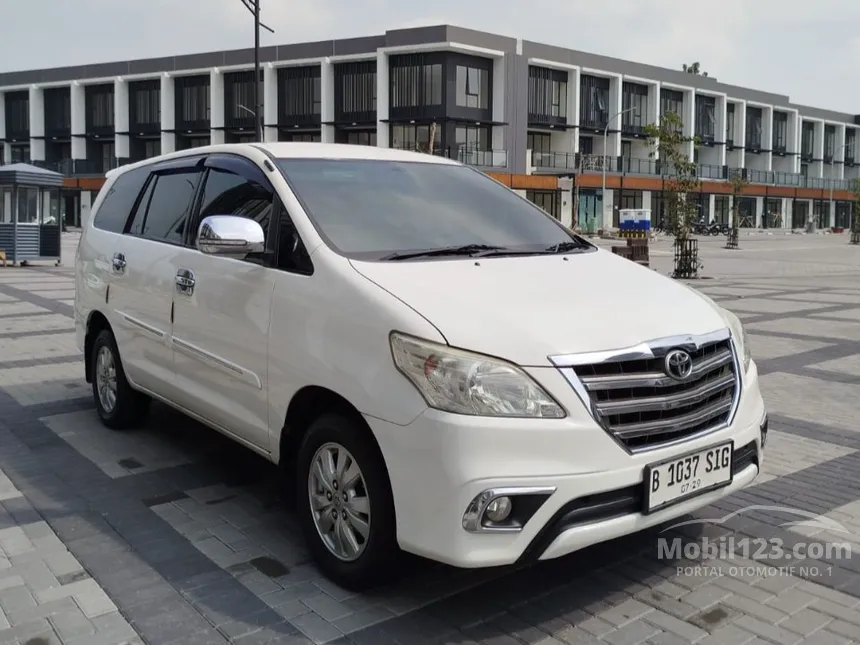 Jual Mobil Toyota Kijang Innova 2014 G 2.0 di Banten Manual MPV Putih Rp 151.900.000